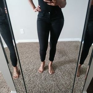 J Brand Black Super Skinny Leg Denim Jeans 25 0